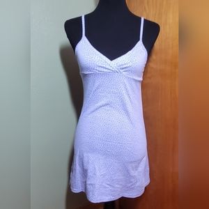 FFYY Blue and White Daisy Bodycon Mini Dress Small.